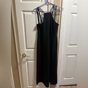 Black Dress with Rhinestone Straps